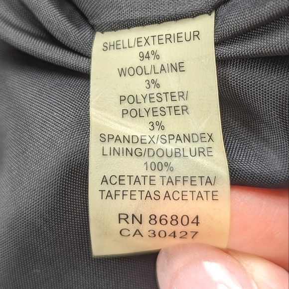 Magaschoni Pleated Wool Pencil Skirt with Slit in Black Size 10 - Picture 9 of 11